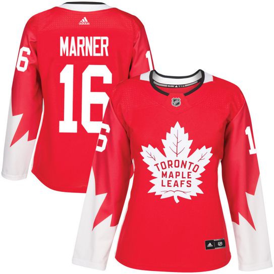 2017 NHL Toronto Maple Leafs women #16 Mitch Marner red jersey